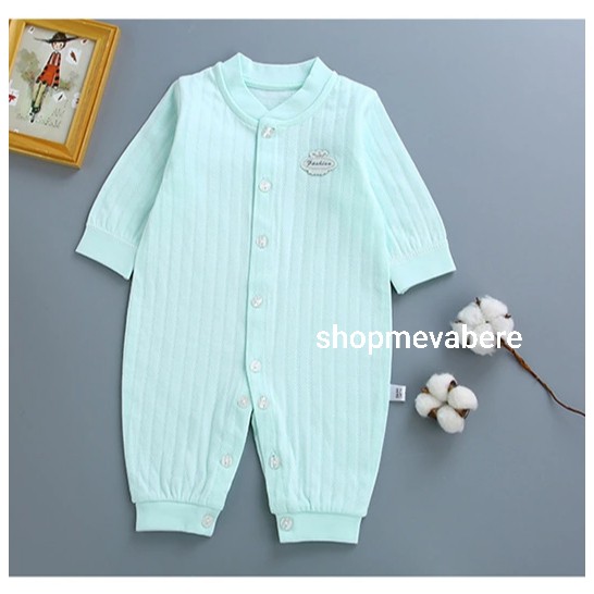 Body liền thân dài tay cotton cho bé trai và bé gái sơ sinh từ 3-14kg, hàng đẹp xuất Hàn - BD20