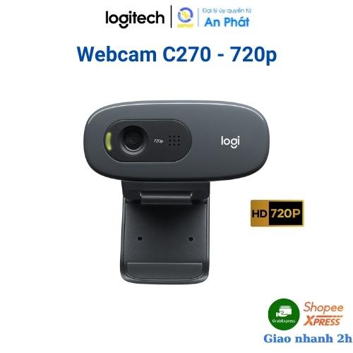 Webcam HD Logitech C270 (Đen) chính hãng BH 24 tháng