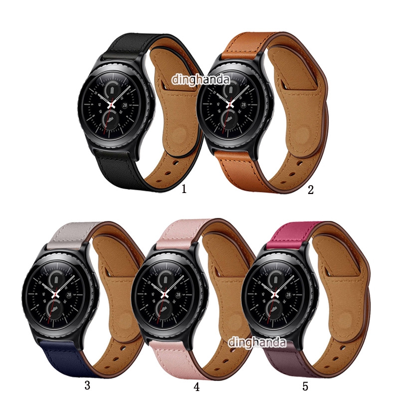 Dây đeo đồng hồ thông minh bằng da cho Samsung Gear S2 Classic