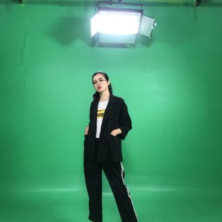 Set vest đen dài cá tính/ Năng động