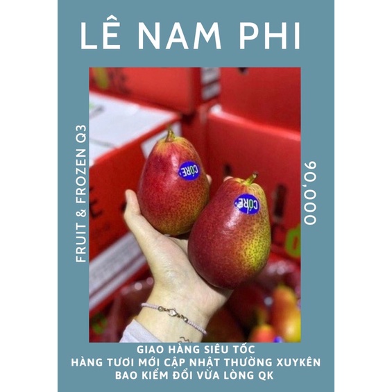 QUẢ LÊ NAM PHI 1kg GIÒN NGỌT (Trái cây nhập khẩu Q3