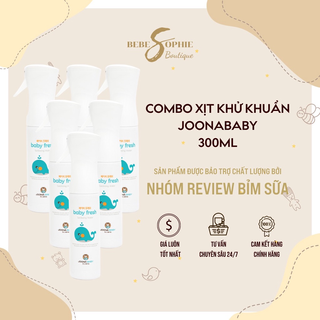 Combo Giá Sỉ - Xịt Diệt Khuẩn Khử Mùi Baby Fresh - JOONA BABY