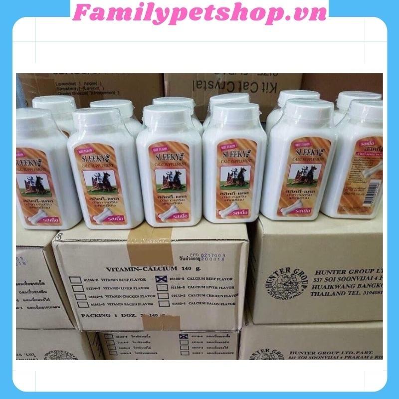 Canxi cho chó mèo viên Canxi Sleeky Thái Lan-familypetshop.vn