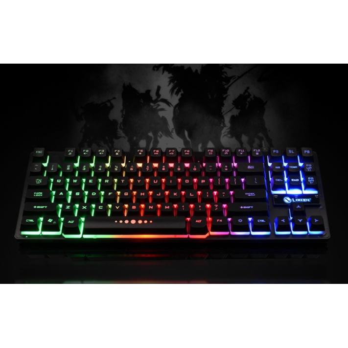 Bàn Phím Limei K87 Có Dây Chuyên Game Có Đèn LED Phát Sáng Thiết Kế Hiện Đại Phong Cách