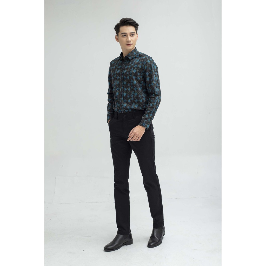 Áo sơ mi nam Aristino họa tiết hoa hồng trẻ trung, thời thượng - ALSM2609