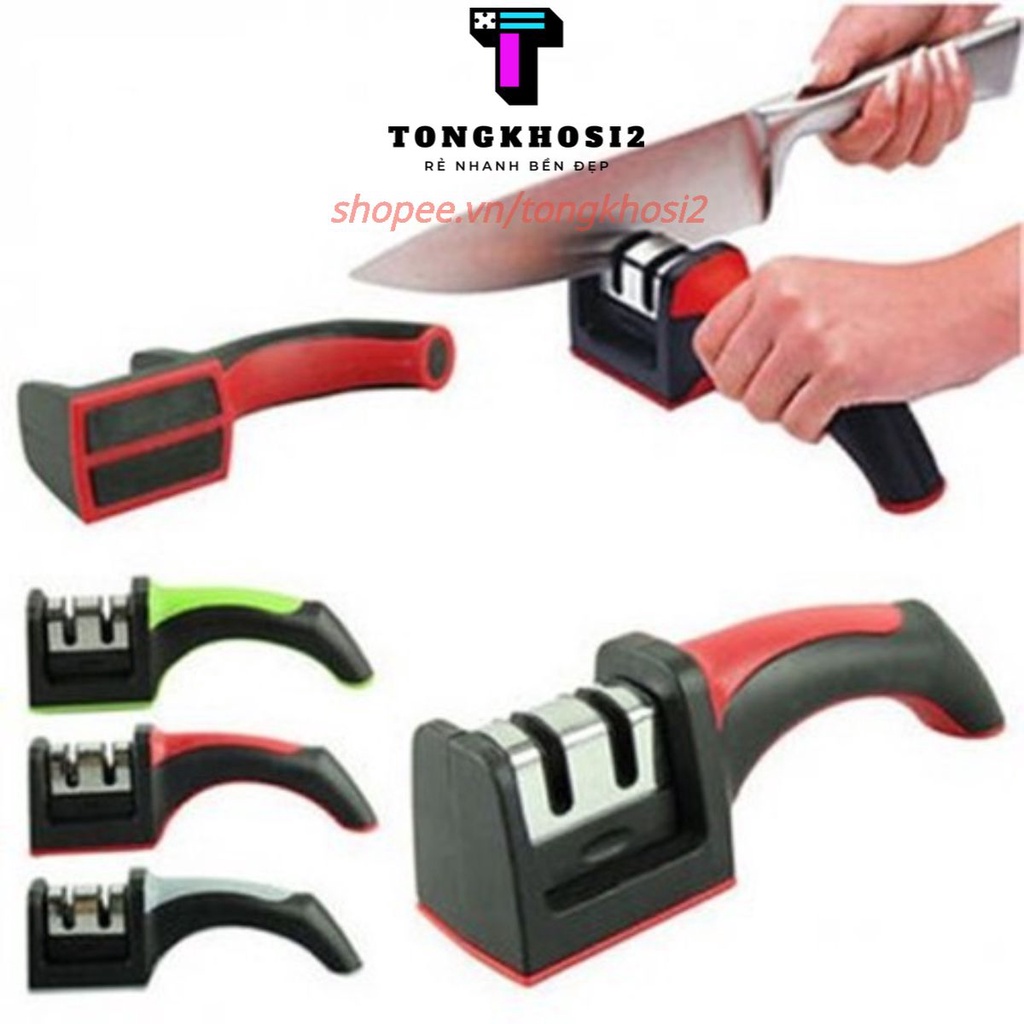 Dụng Cụ Mài Dao Kéo 3 Rãnh 3 Khe Mài Dao Nhanh Bén Đa Năng Tiện Dụng