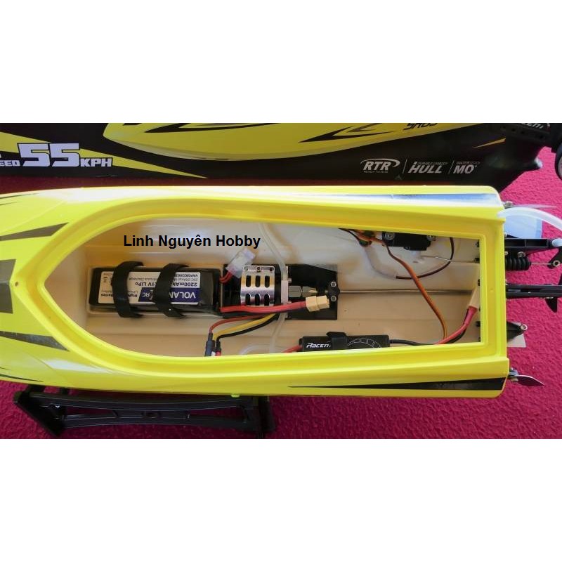 Tàu cano đua Vector 65 SR RTR size 65cm combo  kèm remote và pin sạc đủ bộ