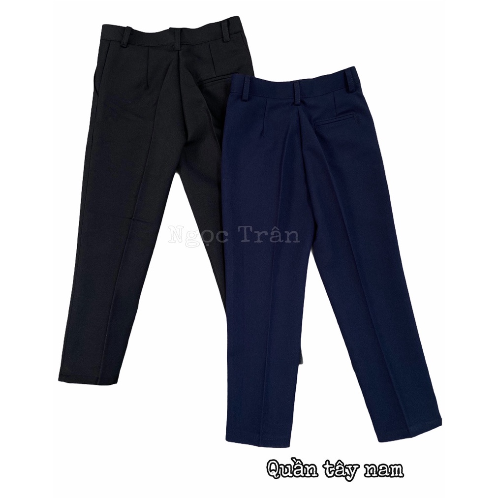 Quần Tây Học Sinh Nam Không Xếp Ly