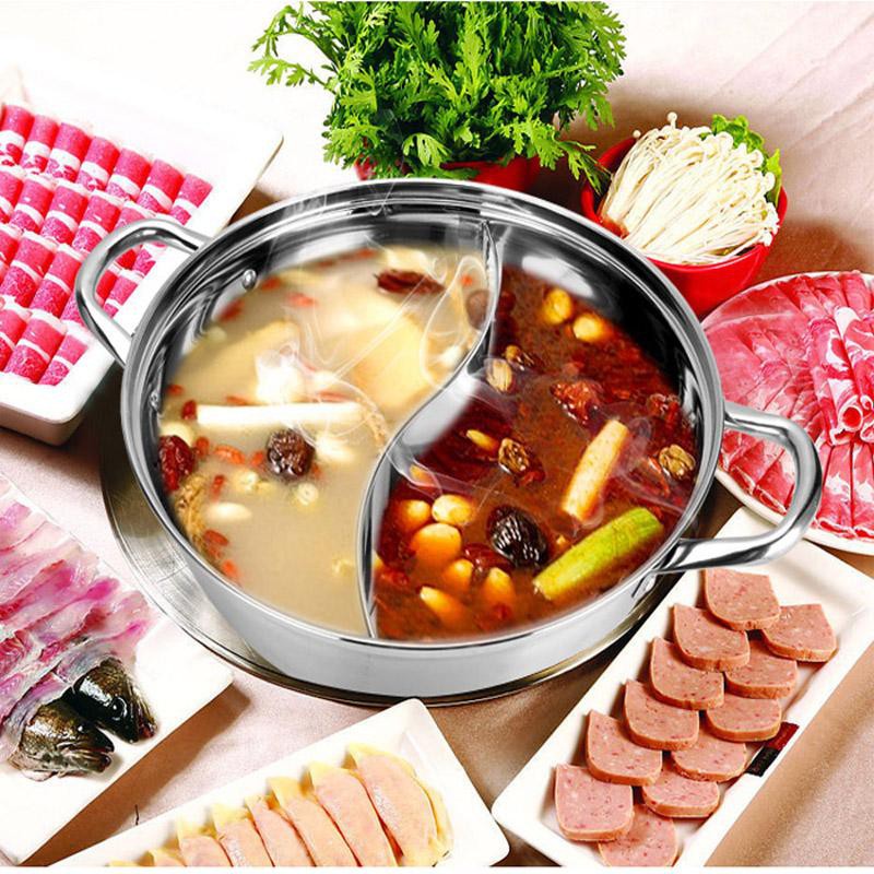 Nồi lẩu 2 ngăn đa năng, nồi lẩu 32 cm