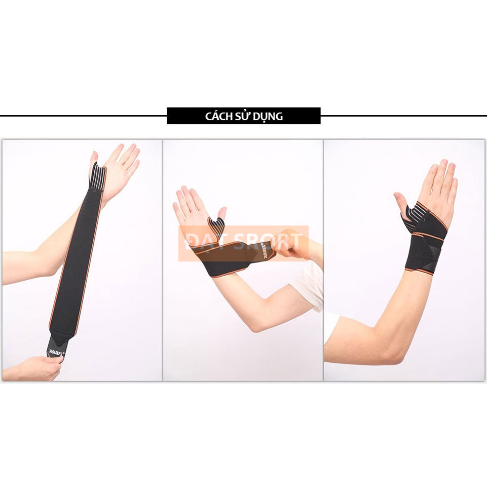 Băng Cuốn Đai Quấn Bảo Vệ Cổ Tay Phiên Bản Mới Aolikes AL 1540 Cuốn Cổ Tay Quấn Cổ Tay (1 Đôi), Hỗ Trợ Tập Gym