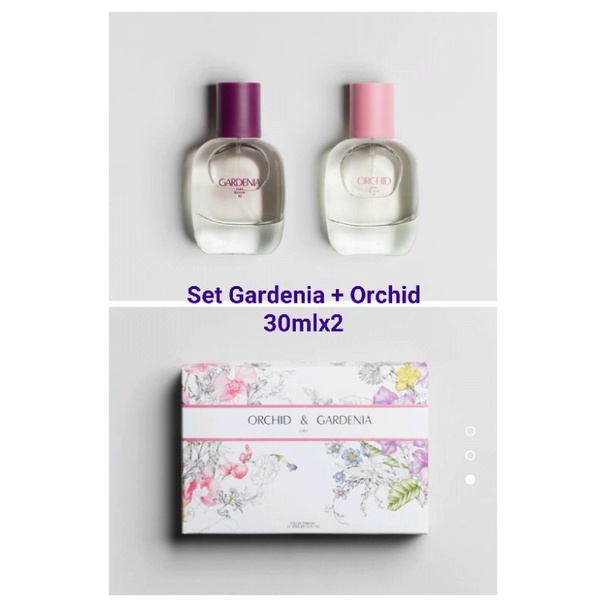 SET 2 CHAl NƯỚC HOA GARDENIA+ORCHID 30ML,100ML