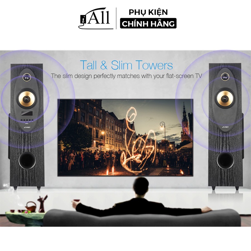 Loa tháp bluetooth F&amp;D T35X âm thanh sống động hát karaoke, xem phim - iAll Store