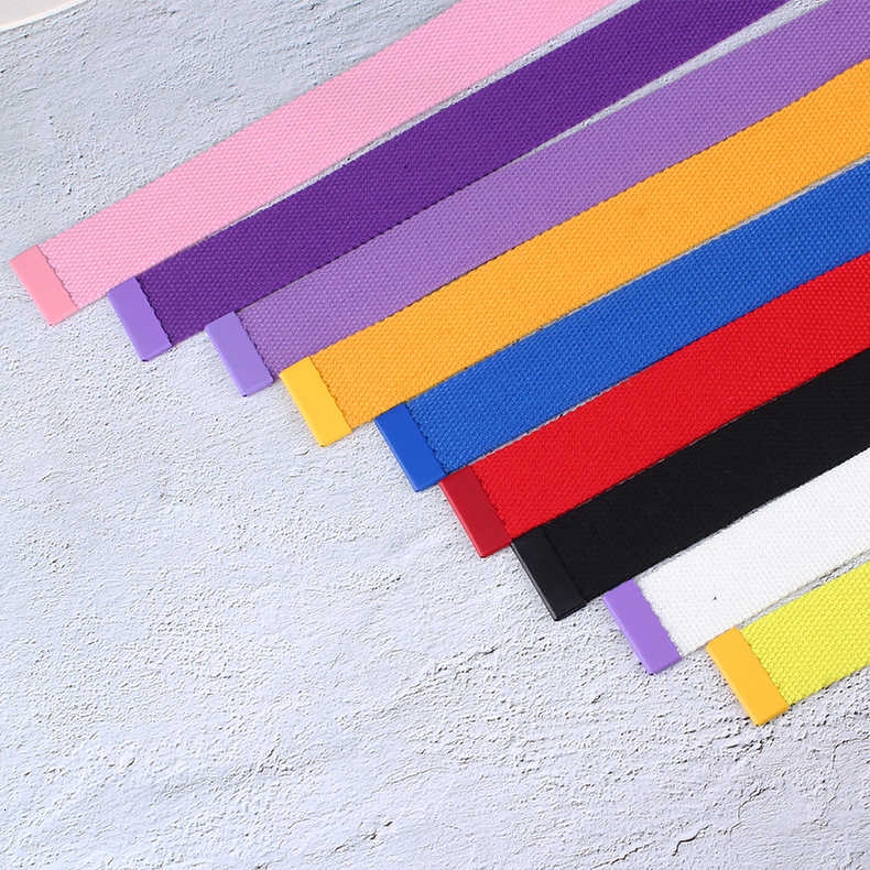 Thắt lưng vải bố khóa kim loại thời trang Hàn Quốc 28500ylon