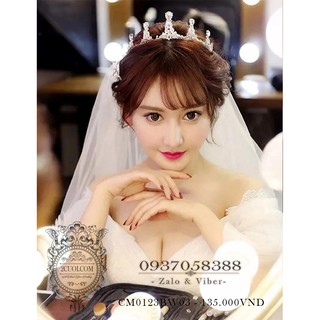 Vương miện cài tóc cô dâu