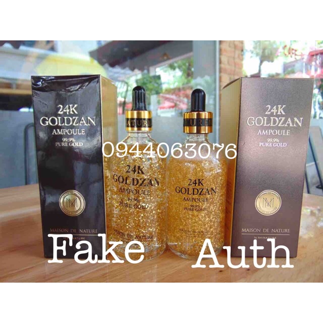 Tinh Chất 24k Goldzan Ampoule 99.9% Pure Gold 100mL