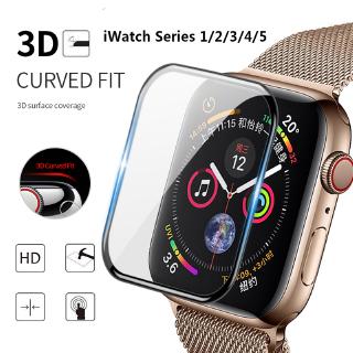 Kính Cường Lực Cong 3d Bảo Vệ Màn Hình Cho Apple Iwatch 1/2/3/4/5