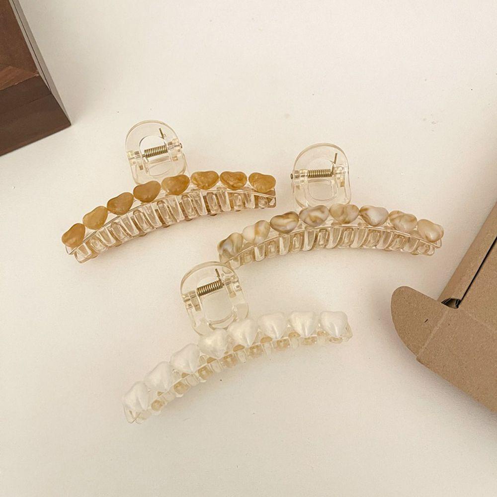MOCHO Kẹp Tóc Càng Cua Bằng Acrylic Cỡ Lớn Phong Cách Vintage Hàn Quốc Cho Nữ Giá Đỡ