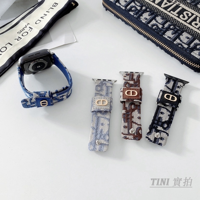 Dây đeo bằng vải canvas thích hợp cho iWatch 7th Generation 6 5 4 3 2 1th Generation SE 38mm 40mm 41mm 42mm 44mm 45mm