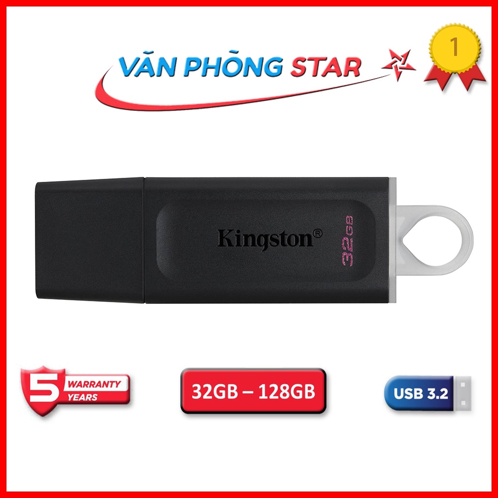 USB kingston 32GB 64GB 128GB 3.2 Gen 1 Kingston DataTraveler Exodia DTX CHÍNH HÃNG BẢO HÀNH 5 NĂM