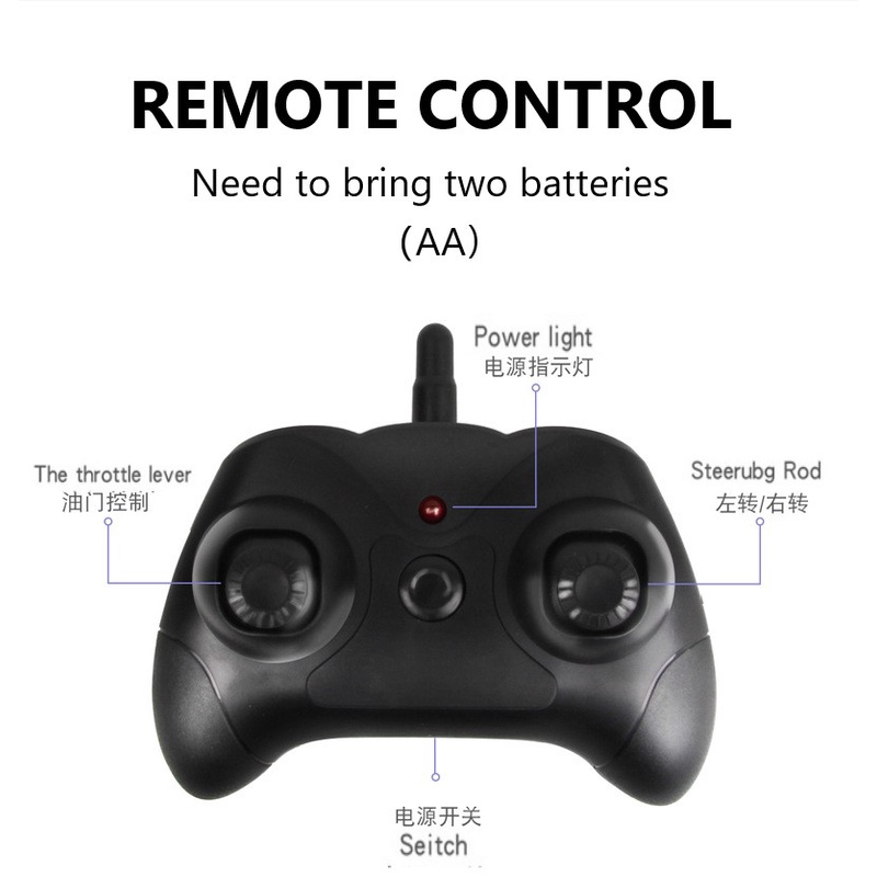 Máy bay chiến đấu điều khiển 2 kênh RC tốc độ cao dành cho trẻ em
