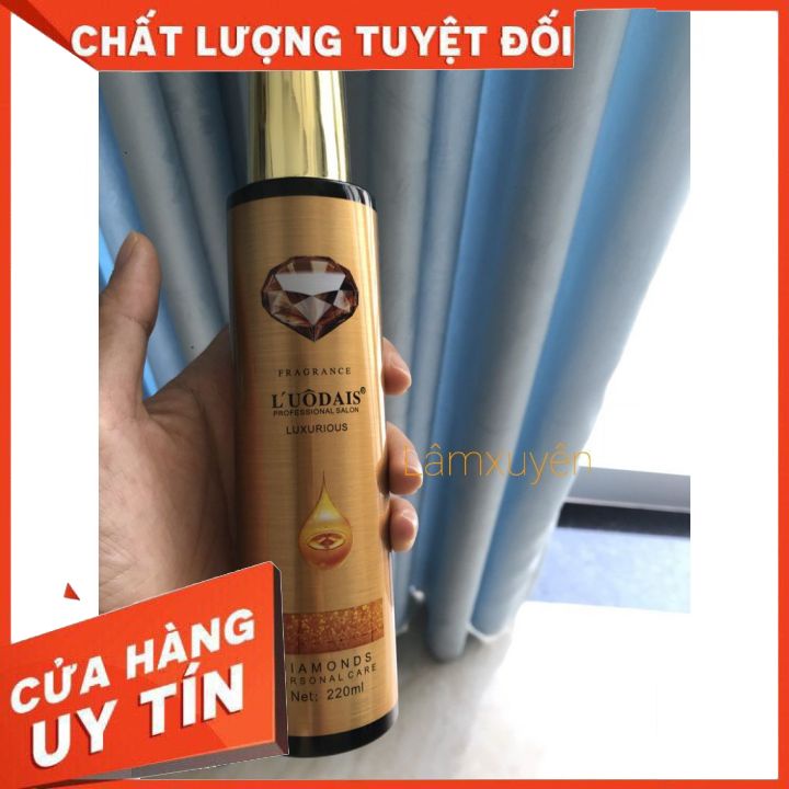 SỮA DƯỠNG TÓC HƯƠNG NƯỚC HOA LUODAIS KIM CƯƠNG 220ML  cải thiện khô xơ, tóc mềm yếu nuôi dưỡng tóc chắc khỏe