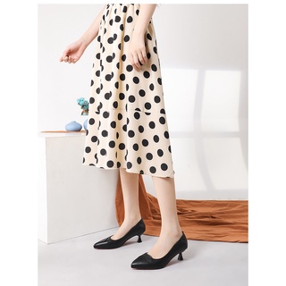 [Sẵn size 35] Giày cao gót Dusto gót 5cm da mềm, đế êm