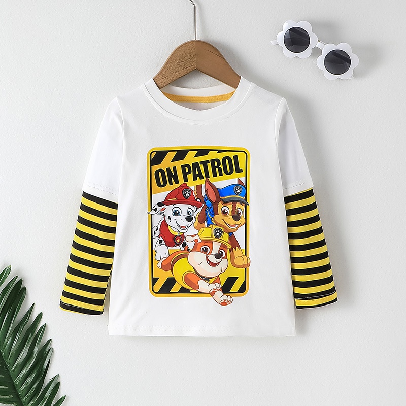 PAW Patrol Tay Dài Áo Phông Cho Bé Trai Trẻ em 1-6 Tuổi