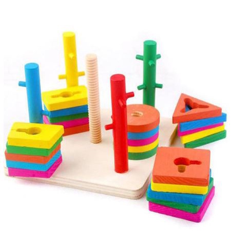 Đồ Chơi Cho Bé Thả Cọc Luyện Tay Luồn Cọc Đồ Chơi Giáo Dục Montessori Phân Loại An Toàn Trẻ 2 Đến 6 Tuổi