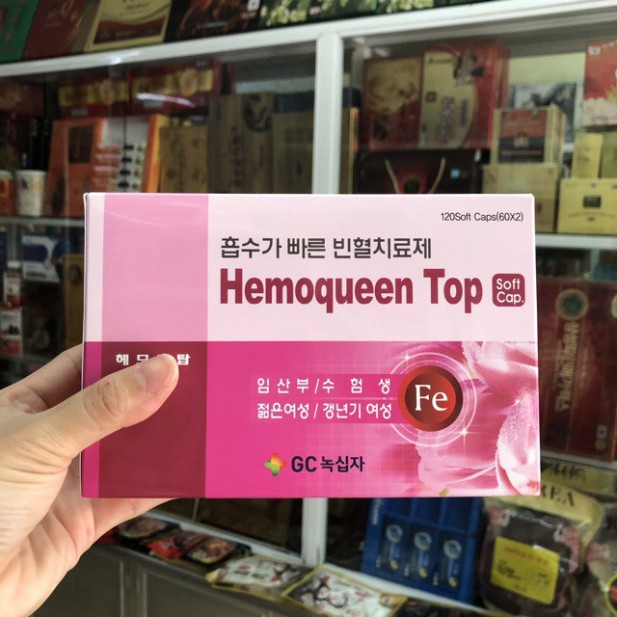 Viên Uống Bổ Sung Sắt HEMOQUEEN TOP Hàn Quốc 120V