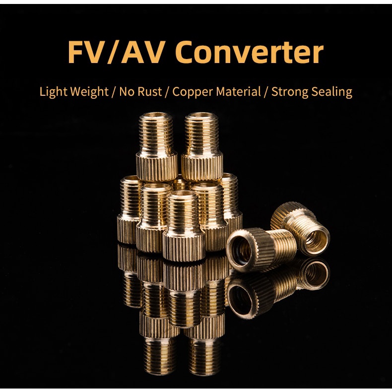 Đầu nối chuyển đổi vòi phun khí ROCKBROS 20403 chuyên dụng cho ống bên trong xe đạp MTB FV/AV