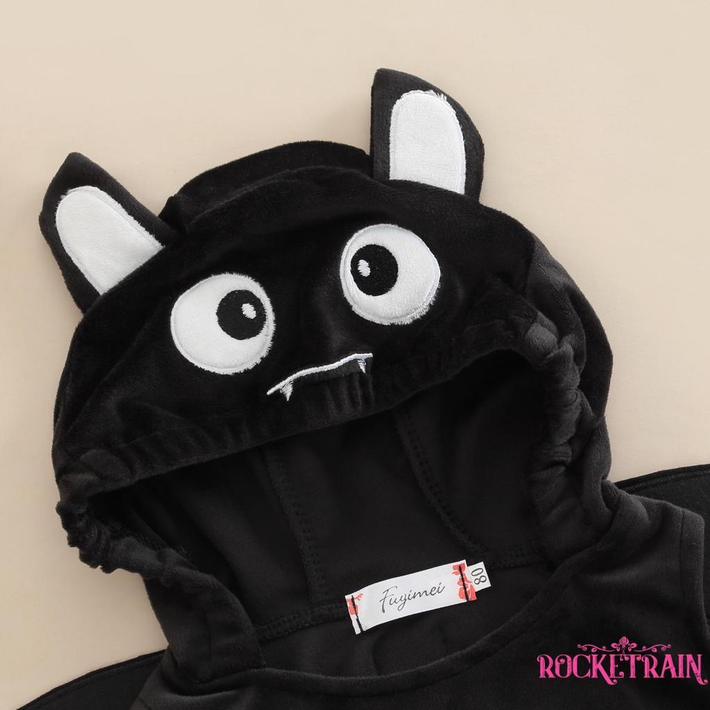 Áo Hoodie Cổ Tròn Không Tay Hóa Trang Halloween Cho Bé