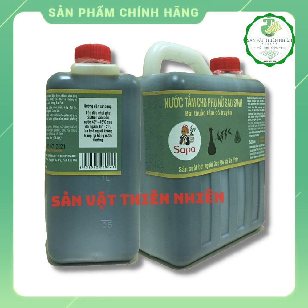 [Giá tận gốc] Nước tắm Dao Đỏ Sapa sau sinh (2lit) cô đặc phục hồi sức khỏe phụ nữ sau sinh hiệu quả 100% tiện dụng