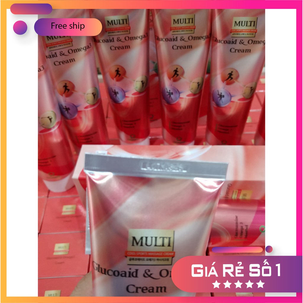 [Hàng mới về]  COMBO 10 Dầu xoa bóp khớp toàn thân Glucoaid & Omega3 Hàn Quốc tuýp 165ml (Glucoaid & Omega3 Joint Gel)