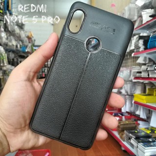 Ốp lưng Xiaomi Redmi Note 5 / Redmi Note 5 Pro / Redmi Note 6 Pro - Ốp lưng dẻo giả da Auto Focus