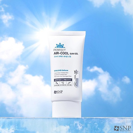 Gel chống nắng SNP UV perfect Aircool Sun Gel SPF50+ PA++++ Dưỡng Trắng Làm Mát Da