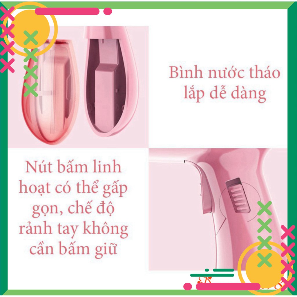 [FREE SHIP] [CÓ VIDEO THẬT] Bàn Là Hơi Nước Cầm Tay Gấp Gọn Sokany SK-3060 Cao Cấp + TẶNG Khăn Tắm Nhật Siêu Thấm