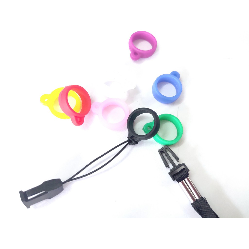 Bộ 3 vòng silicon buộc thiết bị cầm tay cỡ nhỏ đường kính Φ 13mm có clip hướng dẫn sử dụng