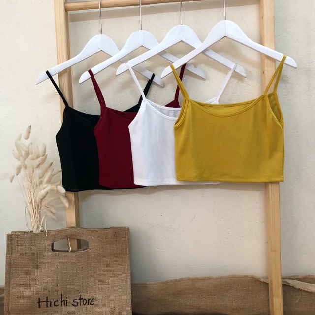 [Mã WARN10 giảm 10k đơn 99k] Áo 2 dây croptop 8 màu siu xinh chất đẹp | BigBuy360 - bigbuy360.vn