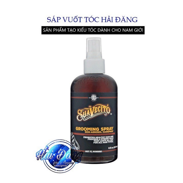 [CHÍNH HÃNG USA] Xịt tạo phồng Suavecito Grooming Spray 237ml - CHÍNH HÃNG USA