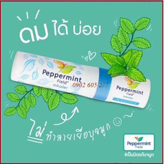 [hàng chính hãng]Ống Hít Thông Mũi 2 Đầu PEPPERMINT FIELD Inhaler Aromatics (GIAO MÀU NGẪU NHIÊN)