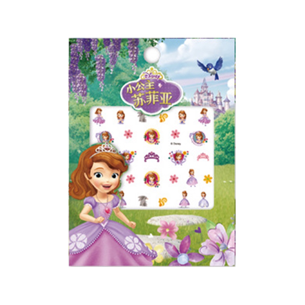 Miếng Dán Trang Trí Móng Tay Hình Công Chúa Disney Dành Cho Bé Gái