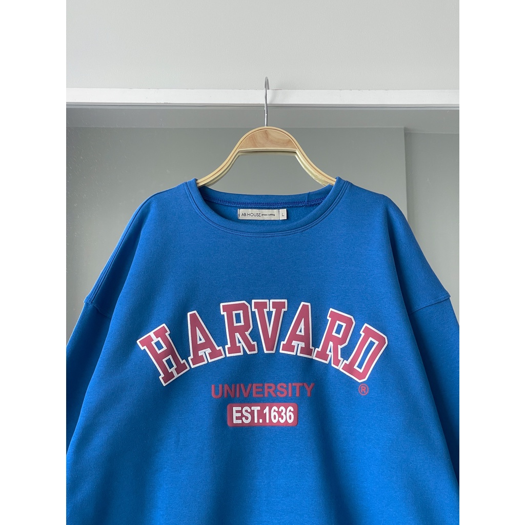 Áo Sweater nỉ bông HARVARD unisex nam nữ
