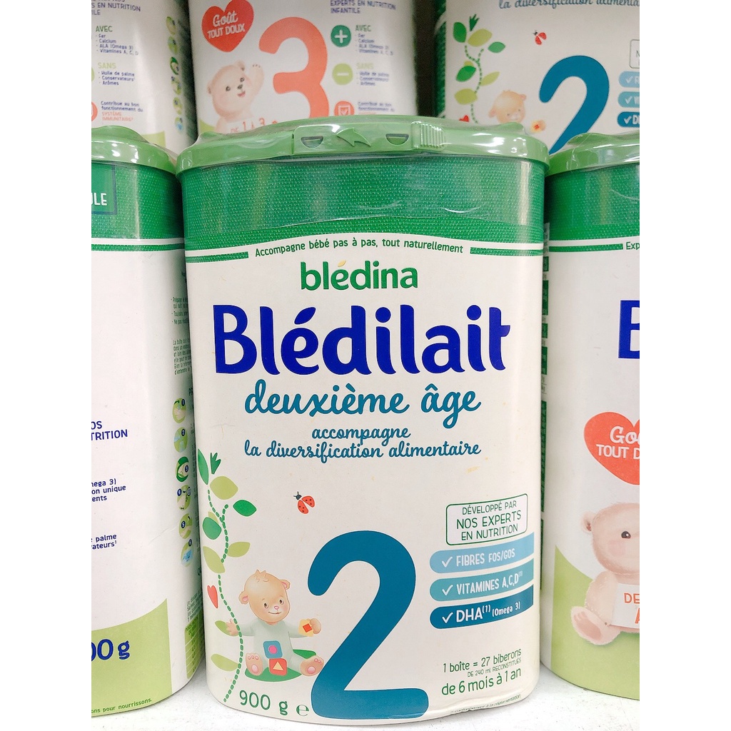 Sữa bột Bledilait 900g  Đủ số 1-2-3 Nội Địa Pháp