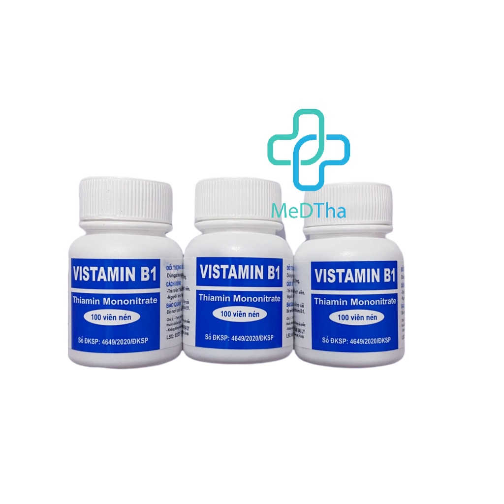 VISTAMIN B1 - Bổ sung Vitamin B1 cho cơ thể, hỗ trợ cải thiện tình trạng thiếu vitamin Dược Đại Uy [Chính hãng]