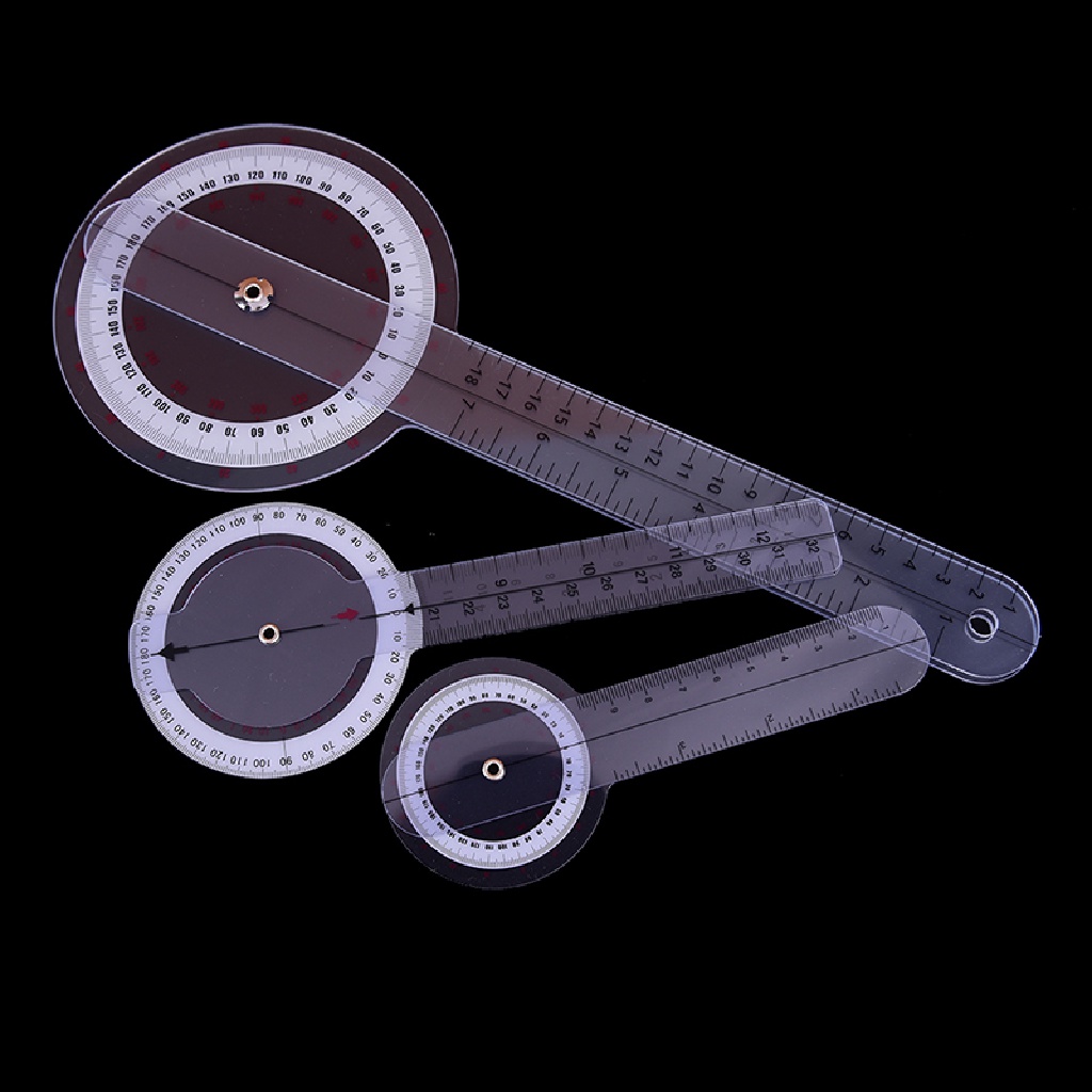 Set 3 Thước Đo Góc 6 / 8 / 12inch Xoay 360 Độ Chuyên Dụng