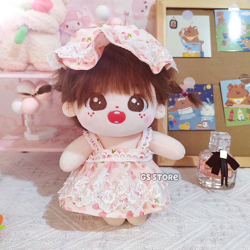 Búp Bê Nhồi Bông 20cm Xinh Xắn Đáng Yêu