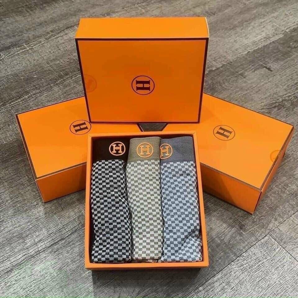 Quần sip Đùi Nam HM - cao cấp, Hộp 3 chiếc FULL BOX co giãn không bai gião,chất mềm,thoáng mát