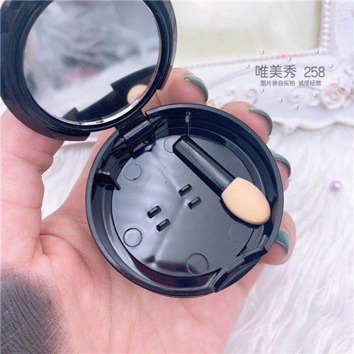 [Hàng mới về] Bảng phấn mắt màu xám / ánh kim lấp lánh trang điểm mắt khói phong cách sàn nhảy latin Âu Mỹ vỏ màu đen | BigBuy360 - bigbuy360.vn