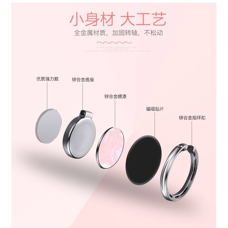 Giá đỡ điện thoại thiết kế dạng nhẫn đeo ngón tay tiện lợi | BigBuy360 - bigbuy360.vn
