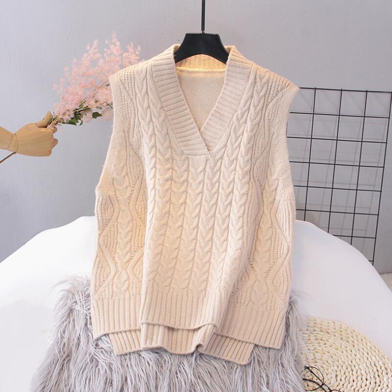 [ Mã 151FASHIONSALE1 giảm 10K đơn 50K ] Áo Len Nữ Sát Nách Dáng Rộng Phong Cách Hàn Quốc Mới 2021 | BigBuy360 - bigbuy360.vn